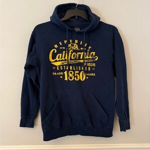Point Sportswear blue California hoodie sweatshirt. S